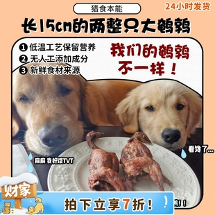 大鹌鹑 长15cm两只 猎食本能宠物狗狗磨牙洁齿肉干零食 旺财