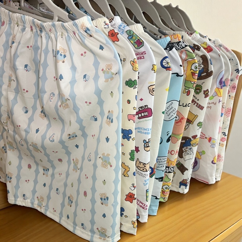 可爱小熊卡通遛弯裤女夏季短裤