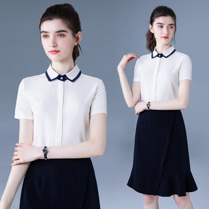 职业套装女夏季短袖套裙教师面试正装工服制服高端时尚显瘦工作服