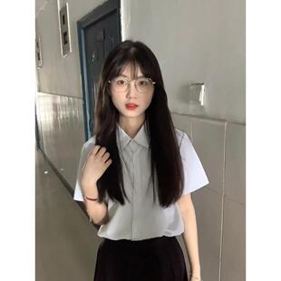 日式Jk白衬衫基本学院风校服初中生毕业运动会班服校服套装