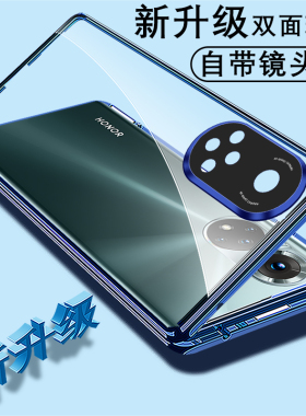 适用于华为nova9手机壳nova9pro全包镜头防摔曲面保护套新款nova9双面玻璃磁吸翻盖外壳金属个性创意男女款