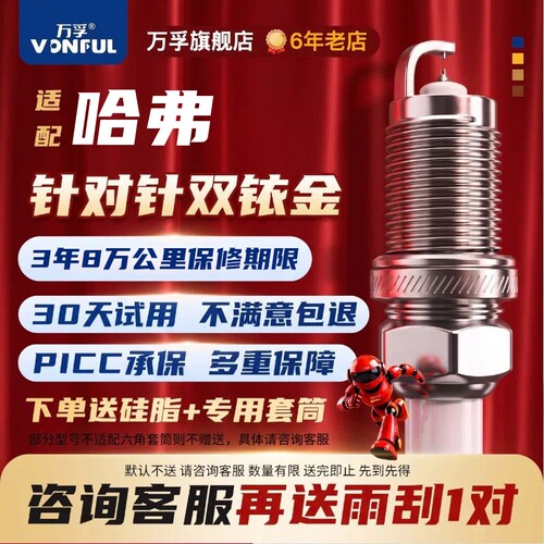 哈弗双铱金火花塞消抖动降油耗