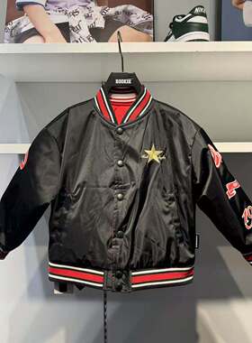 CONVERSE匡威26年春新年款儿童双面穿棒球棉服夹克外套CV2612217