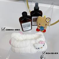 Must-visit! Export kitty cat ears, face wash, hair band, bow, fluffy headband, makeup, mask, hair tie thumbnail 4