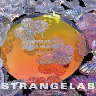 换购-店铺任意消费即可拍 梦幻人鱼姬变色幻彩蝴蝶发夹 透明发饰