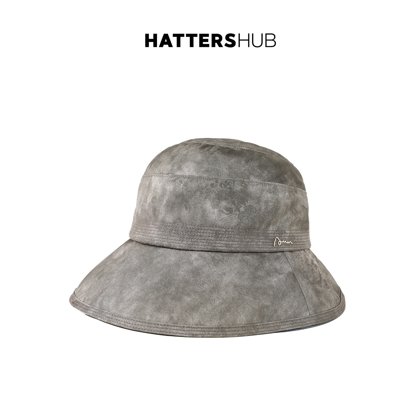 帽仕汇HATTERSHUB 帽子女春夏户外防晒渔夫帽洋气暗纹老花遮阳帽