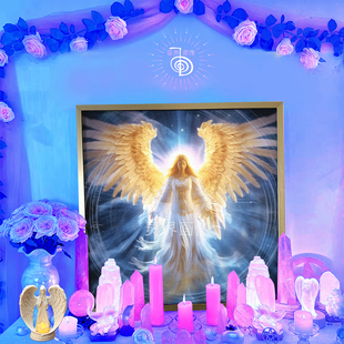 大天使约菲尔画像Jophiel装饰挂画灵气瑜伽冥想丰盛财富祭坛摆件