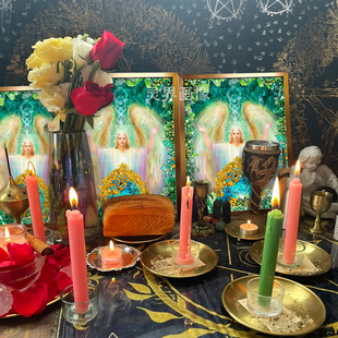 绿松石水晶大天使拉斐尔画像灵气灵摆祭坛画挂画照片画Raphael