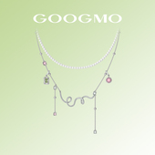 GOOGMO微光系列珍珠项链小众设计时尚 黄霄雲同款 多巴胺锁骨链
