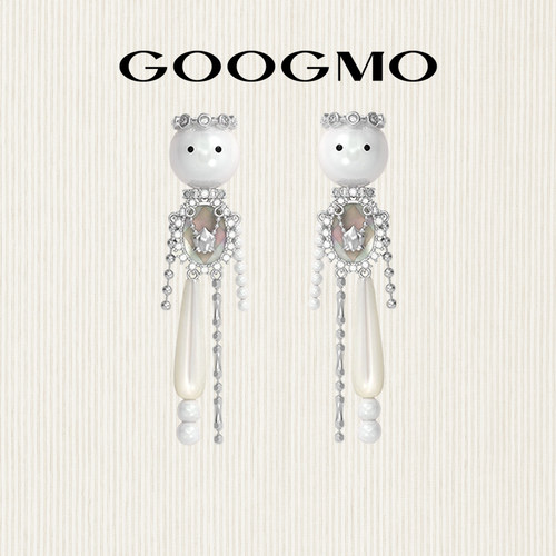 蝴蝶珍珠耳钉GOOGMO贝母