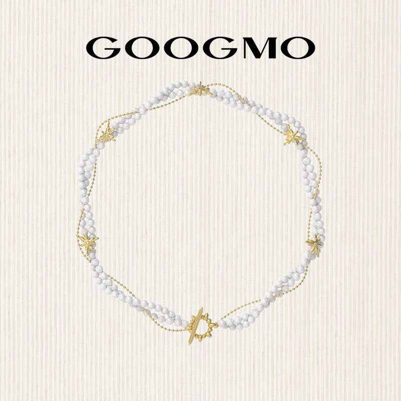 蝴蝶珍珠项链GOOGMO女
