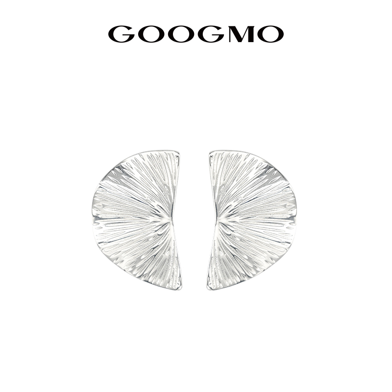 小众扇形ins礼物耳钉陈紫函同款