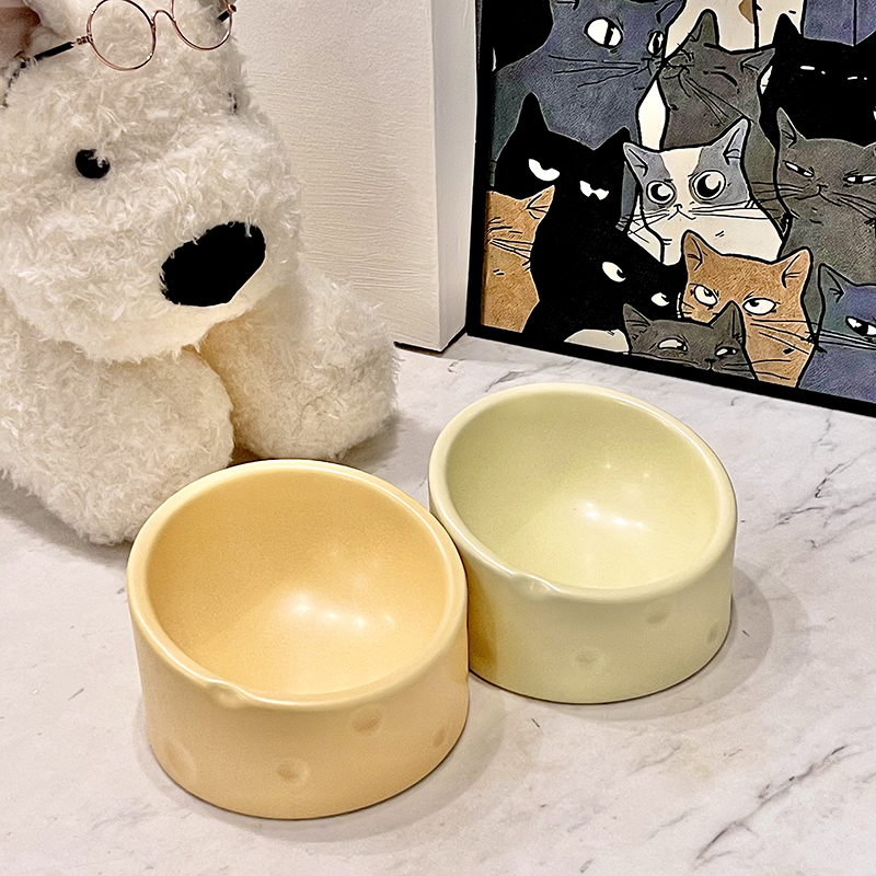 猫碗陶瓷护颈椎不易打翻防黑下巴