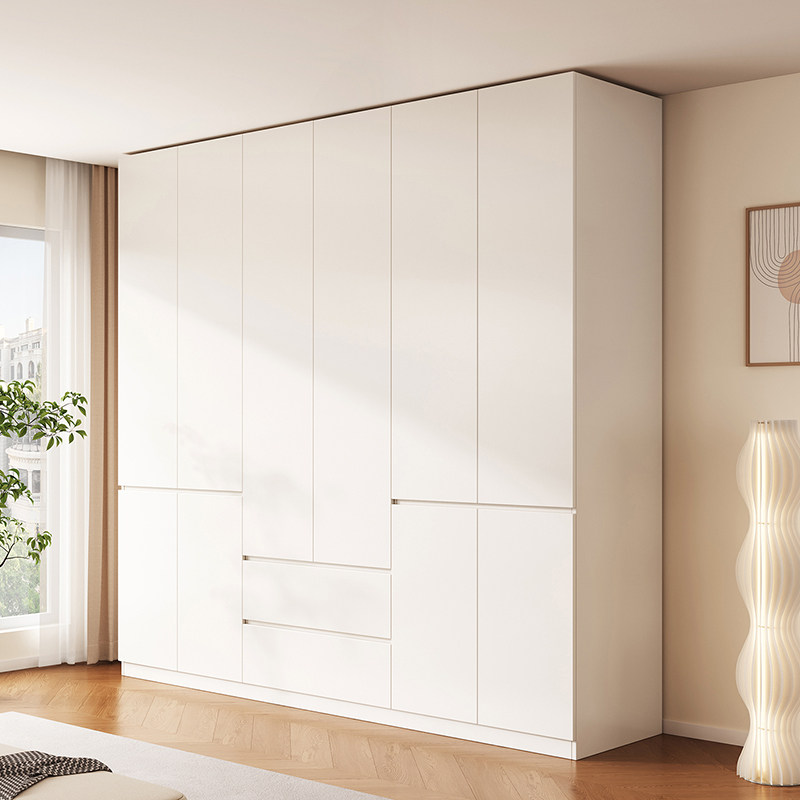 2026新款定制实木大衣柜家用卧室简约现代衣橱小户型免拉手分段式