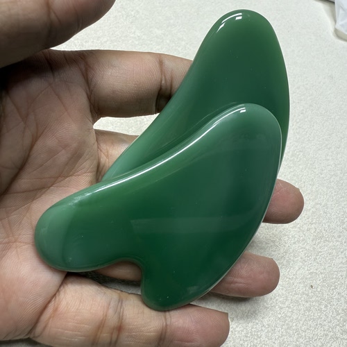 工厂玉石刮痧板刮痧片面部器经络滚轮爱心非树脂按摩器