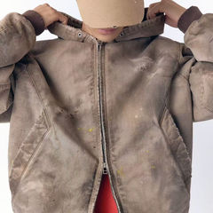 现货 自主VUJADE 010纯棉刺绣简约卡其色破坏水洗宽松百搭鸭舌帽