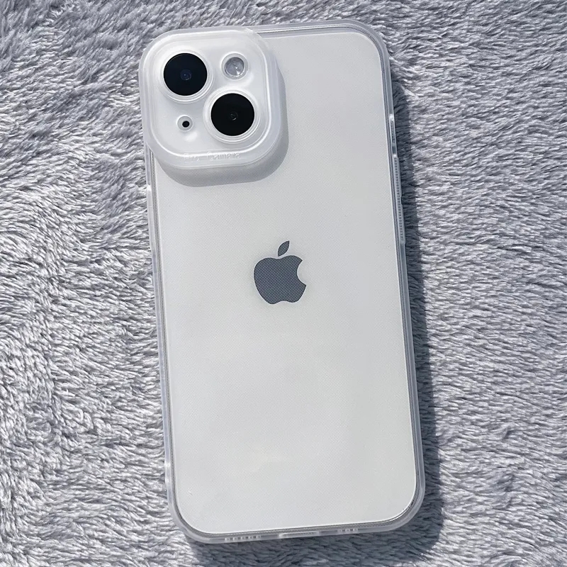 全包防摔透明苹果15手机壳适用iphone14promax磨砂硅胶软壳13简约透明防摔保护壳11直边12男女78p白XR/XS耐脏
