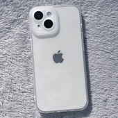 全包防摔透明苹果15手机壳适用iphone14promax磨砂硅胶软壳13简约透明防摔保护壳11直边12男女78p白XR XS耐脏