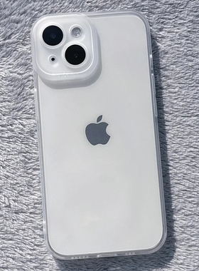 全包防摔透明苹果15手机壳适用iphone14promax磨砂硅胶软壳13简约透明防摔保护壳11直边12男女78p白XR/XS耐脏
