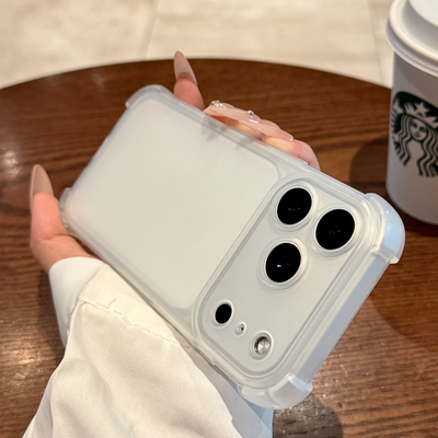 气囊加厚硅胶适用苹果17promax手机壳iPhone17新款高级感16promax四角防摔15p简约14镜头全包ins风保护套男女