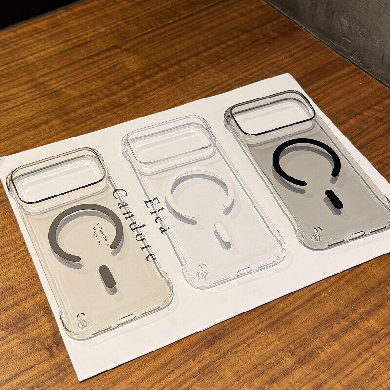 【高透轻薄】新款无边框适用于苹果17promax手机壳iPhone17透明Air无线磁吸16plus半包15简约14pro创意13硬套