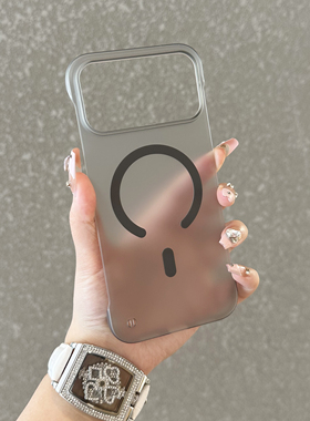 简约超薄2025肤感无边框17promax手机壳17pro半包16pro高级15男女14半透13/12PM硬壳保护套个性Air~创意防摔