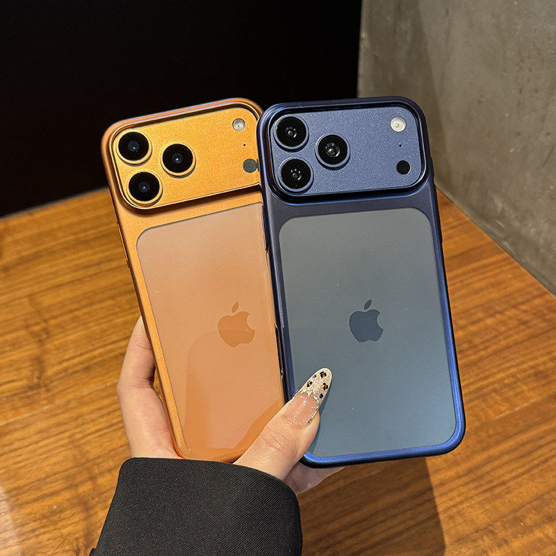 高端电镀星宇橙适用于iPhone17promax手机壳新款大孔镜头苹果17亲肤细腻磨砂Air高级感不沾指纹17pro轻薄防摔