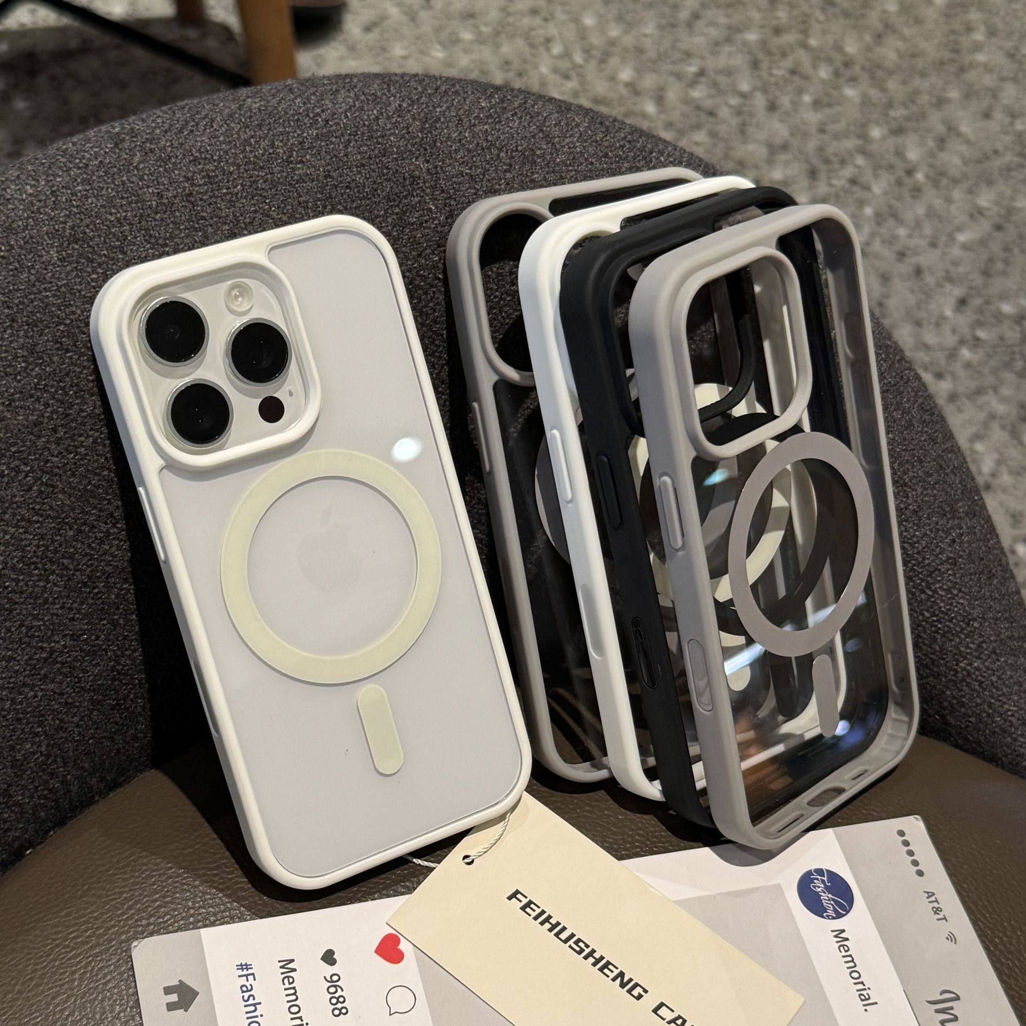 苹果16promax手机壳男女款新款iphone14高级感透明磁吸13promax磨砂亲肤12硅胶软边15不粘指纹78全包防摔mini,3C数码配件,手机保护套/壳,淘宝优惠券,粉丝福利购,淘宝优惠卷