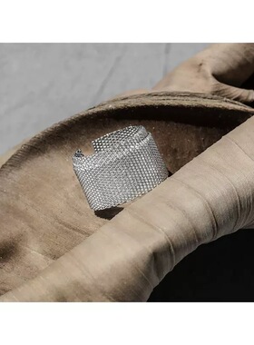 【瓷狩STORE】小众设计重工编制网绷带不掉色开口戒指饰品