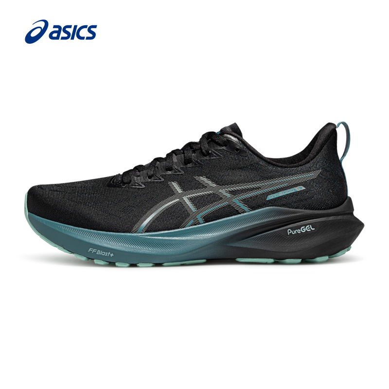 亚瑟士男子耐磨防滑跑鞋轻量回弹