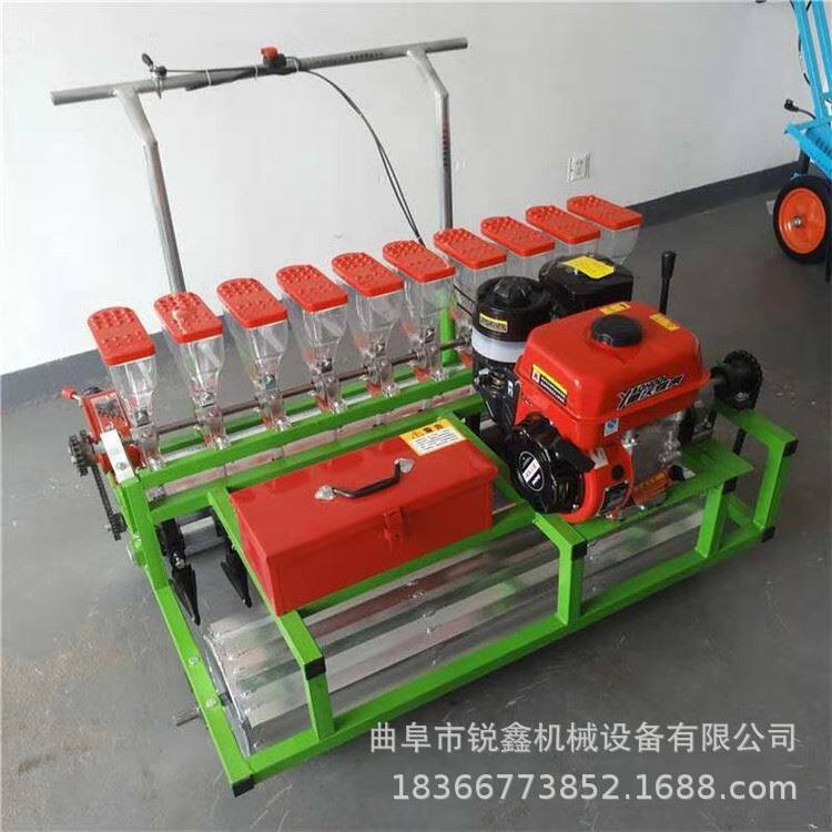 汽油自走式农用蔬菜播种机 多行效率高芹菜油菜精播机 不用间苗