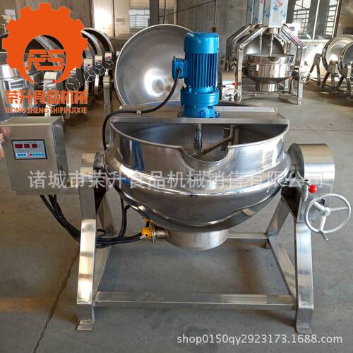 油焖大虾膏体调味料炒锅 电加热搅拌夹层锅 复合调味料炒料机