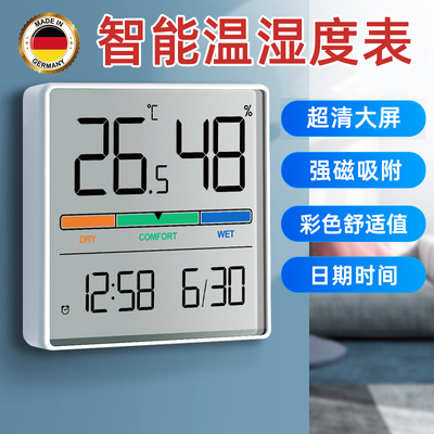 德国室内温度计家用精准好看壁挂式智能磁吸高精度温度表家用摆件