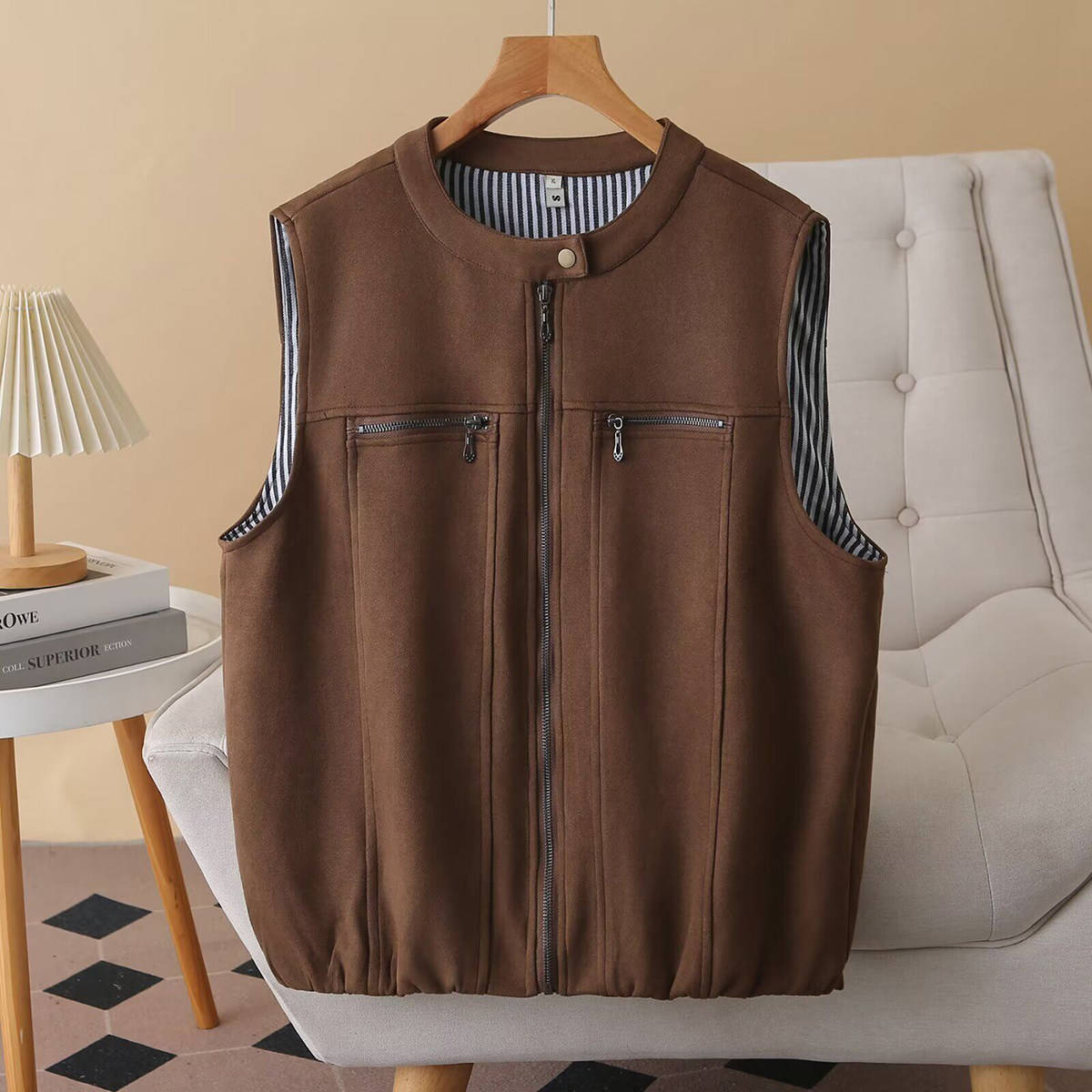 加肥加大码女装胖mm200斤春季新款马甲宽松遮肚子百搭外套上衣,女装/女士精品,常规大码外套,淘宝优惠券,粉丝福利购,淘宝优惠卷