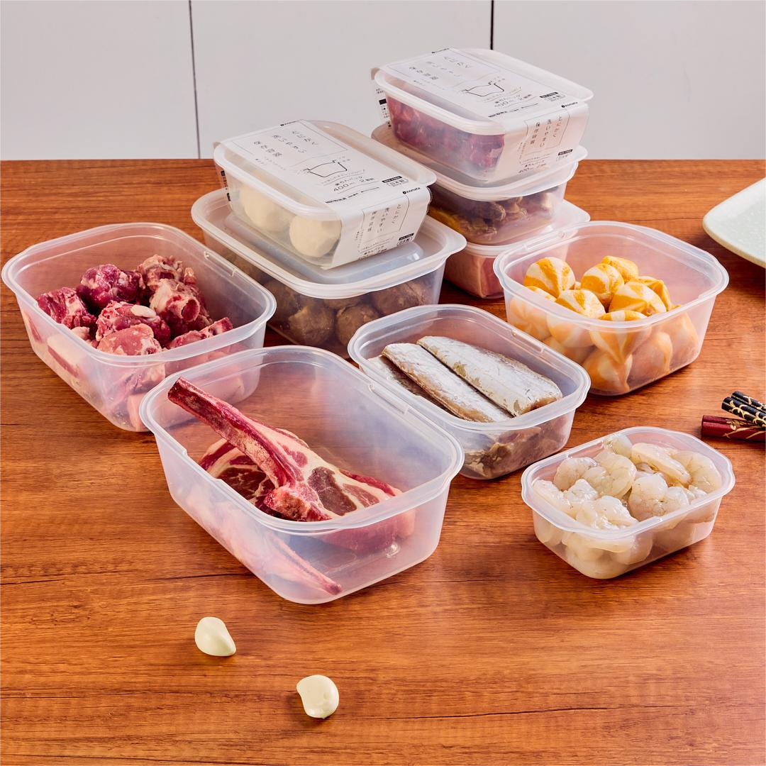日本食物收纳盒食品级inomata