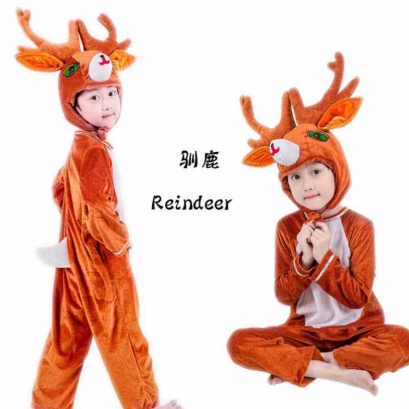 表演衣服儿童主题服装演出服套装麋鹿cos服驯鹿幼儿园男孩小学生