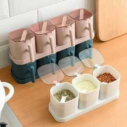 调料罐套装调味料罐子厨房用品带盖味精组合盐罐品佐料家用收纳盒