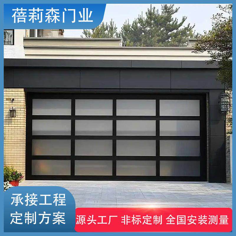 厂家铝合金透视门家用电动镂空卷帘门全套定制提升别墅车库门