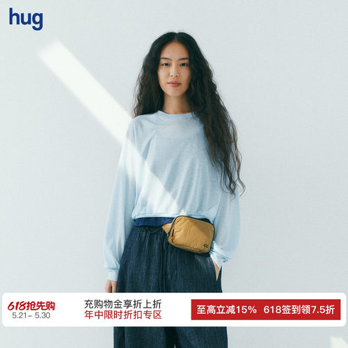 COMMXNCOMMXN轻透蝙蝠袖T恤罩衫