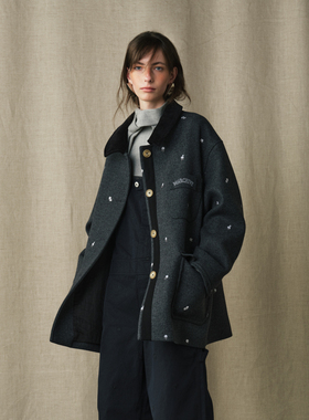 【MARCHEN】hug 2025秋冬新款长袖雪国列车外套