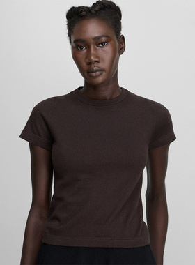 【EXTREME CASHMERE】hug 2025秋冬新款圆领羊绒短袖T恤