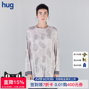 hug DUST 2025早春新款 ICE 假兩件腰果花印花T恤