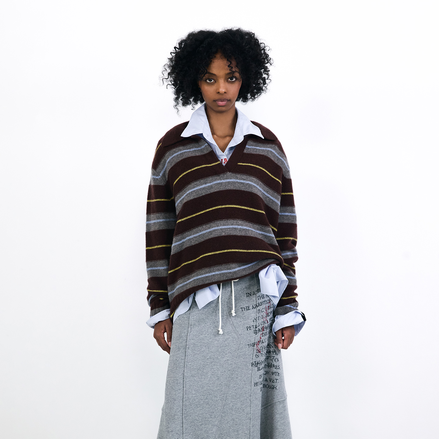 VVNKJANEPLUSV领条纹Polo衫