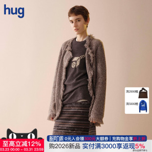 SWAYING 山羊绒流苏针织开衫 Knit 2026早春新款 夹克外套 hug