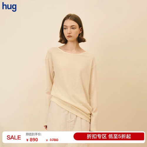 THELAWN羊毛船领新月型上衣