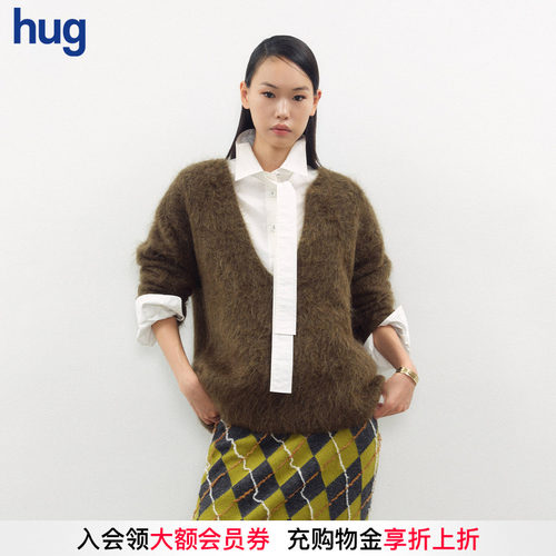 JUNWEILIN25新款马海毛深V套头衫