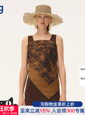 【INTO THE EAST】hug 2026早春新茛苕油彩大小方巾 intotheeast