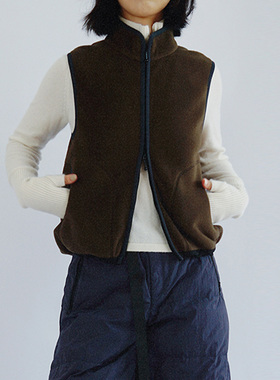 【COMMXN COMMXN】hug 2025秋冬新款超软抓绒马甲背心上衣