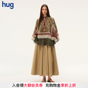 East The Into 上衣 2026新宫廷风四方壁花蕾丝泡泡袖 衬衫 hug