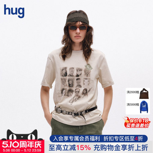 ICEDUST	人像做旧T恤